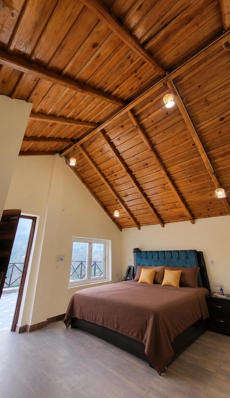 The Meadow Cottage bedroom at Mukteshwar Road